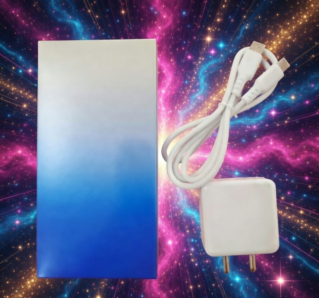 Adapter Charger with Type C Charging Cable Set, White, Compact USB Wall Plug