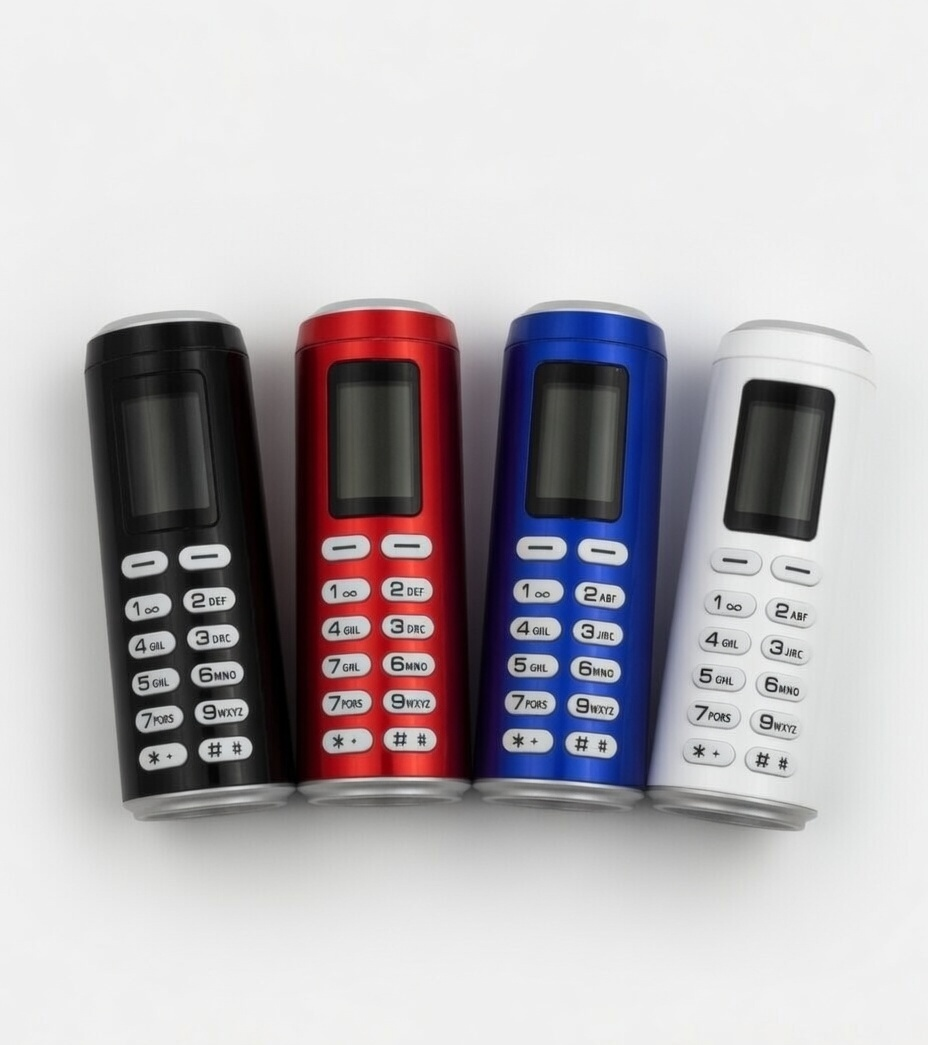 Mini Can-Shaped Keypad Mobile Phone