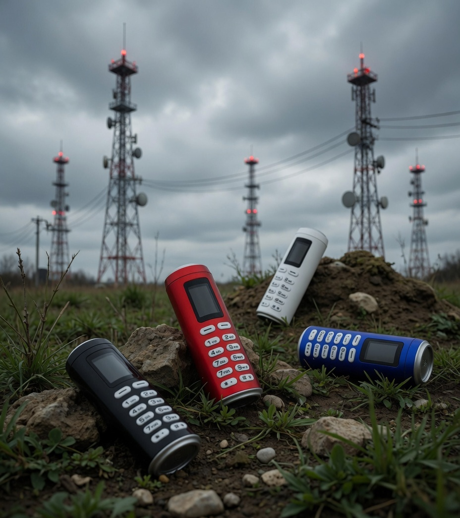 Mini Can-Shaped Keypad Mobile Phone