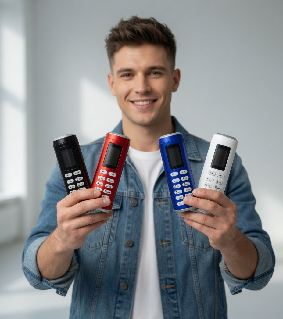 Mini Can-Shaped Keypad Mobile Phone