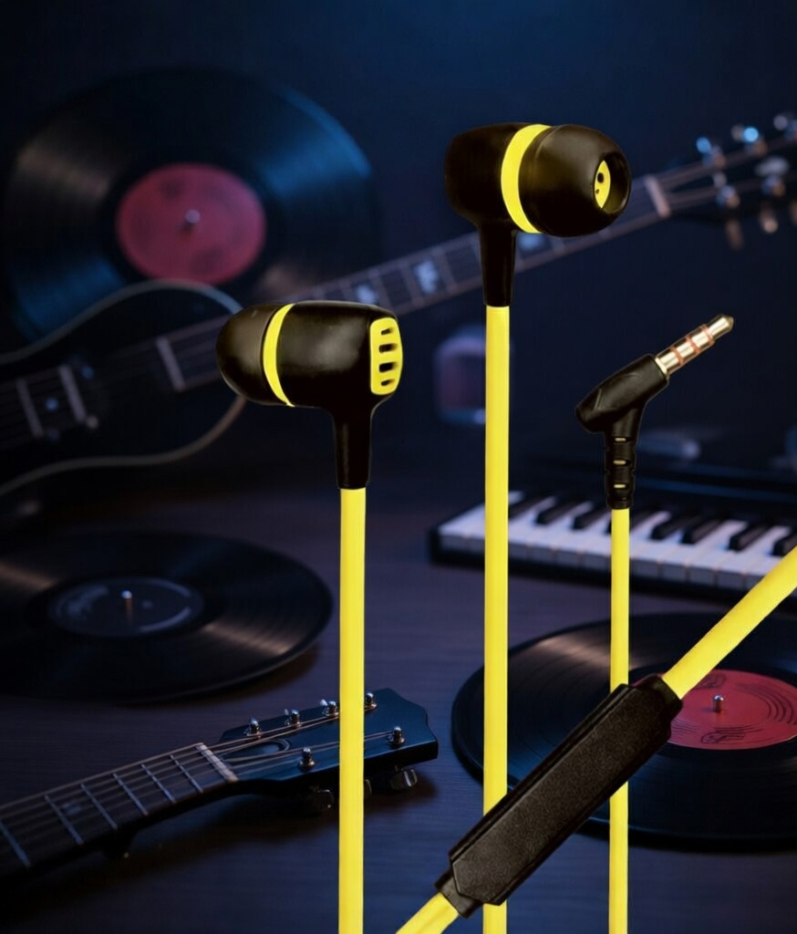 Colorful Wired Earphones with Microphone, in-Ear Headphones with 3.5mm Jack, Blue White Green