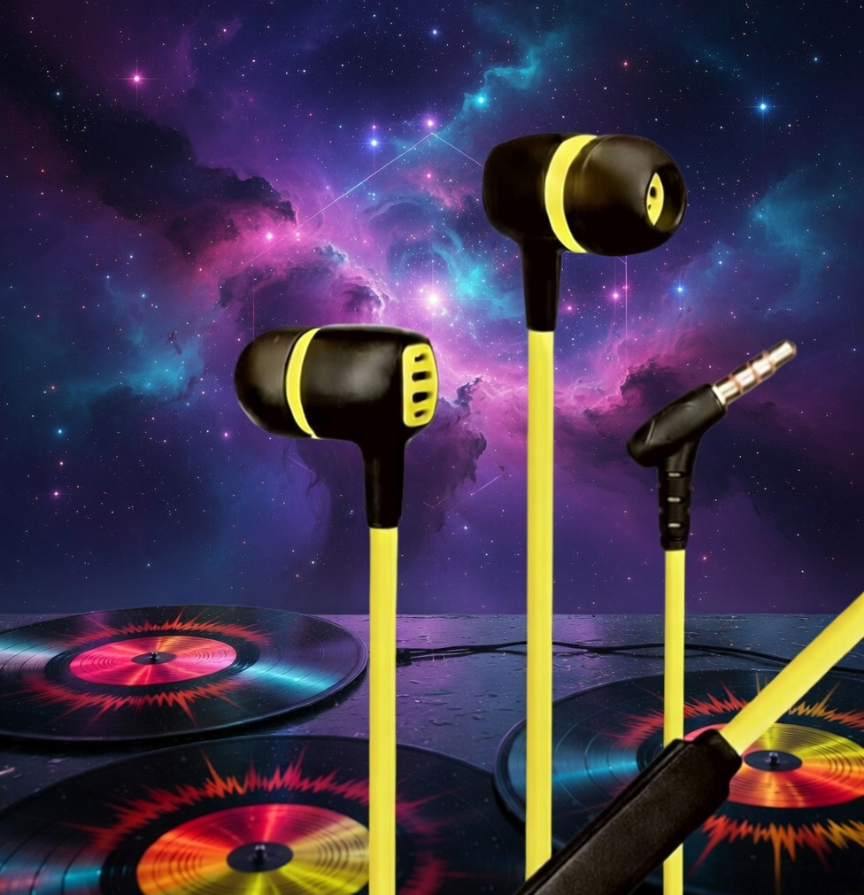 Colorful Wired Earphones with Microphone, in-Ear Headphones with 3.5mm Jack, Blue White Green