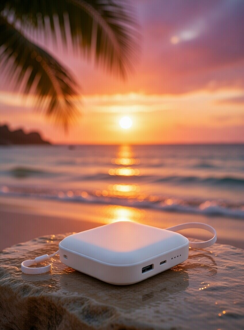 10000 mAh Power Bank (White, Black, Lithium, for Mobile, Tablet, Earbuds, Smartwatch, Speaker, Earbuds, Trimmer)