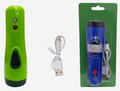 Mini Rechargeable USB Torch, Compact LED Flashlight, USB Charging Cable Included, Multiple Colours