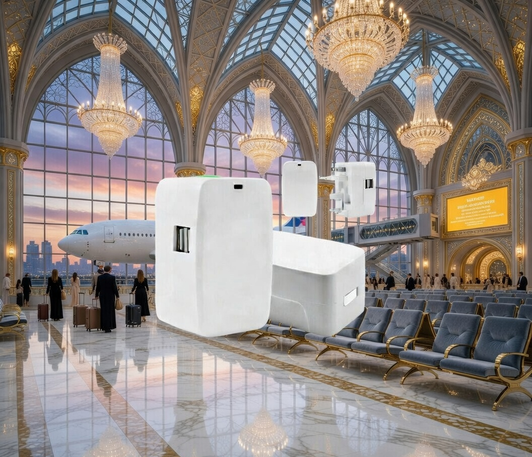 Universal Travel Adaptor with 2 USB Ports, White, Compact Wall Charger for International Use