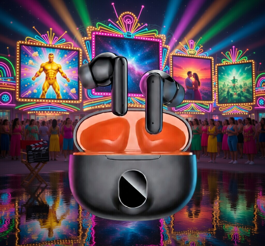 Wireless Earbuds with Digital Display, True Wireless Bluetooth Earphones with Charging Case