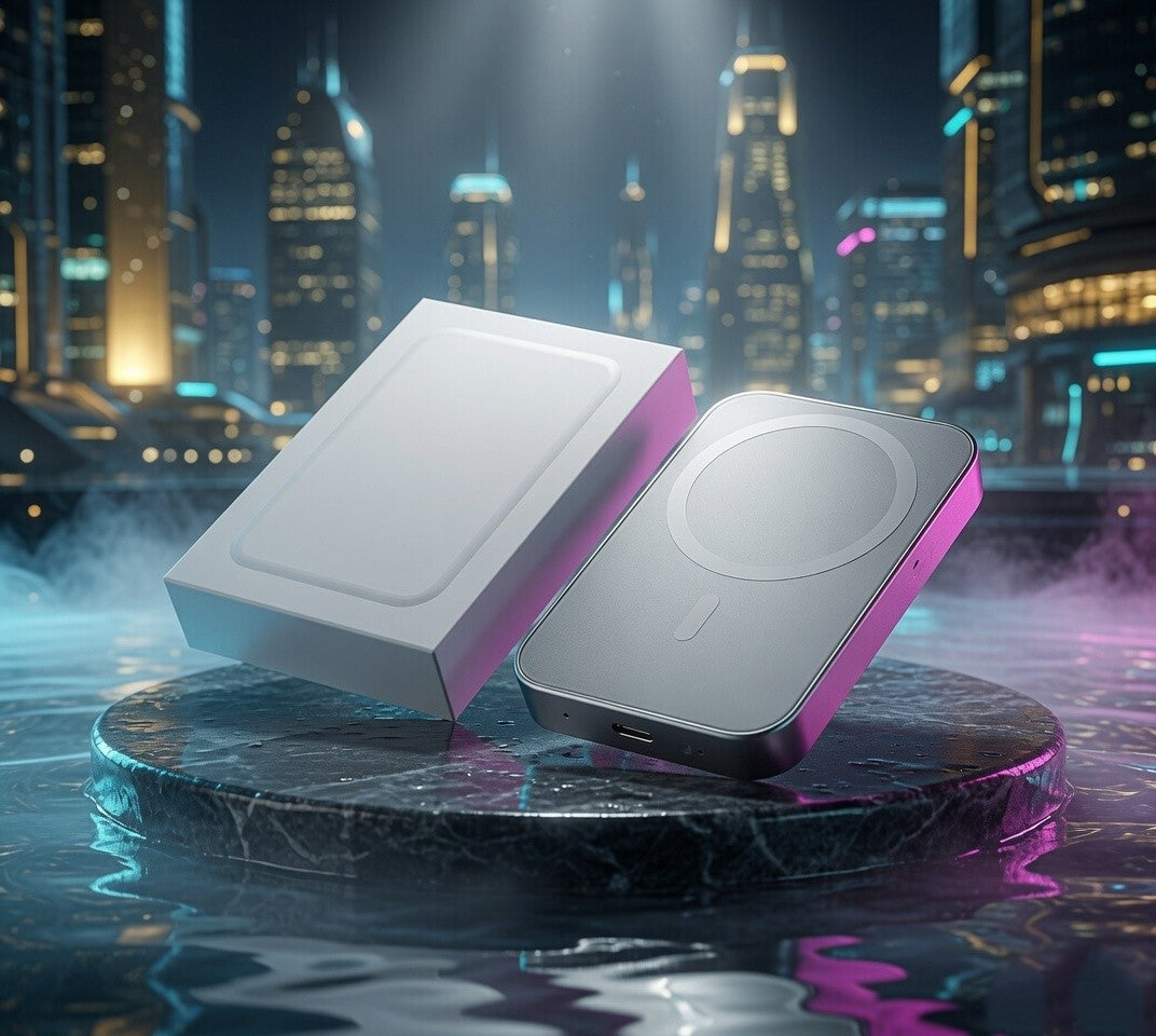10000mAh Wireless Power Bank for iPhone – MagSafe Compatible Portable Charger