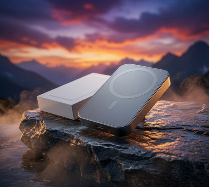 10000mAh Wireless Power Bank for iPhone – MagSafe Compatible Portable Charger