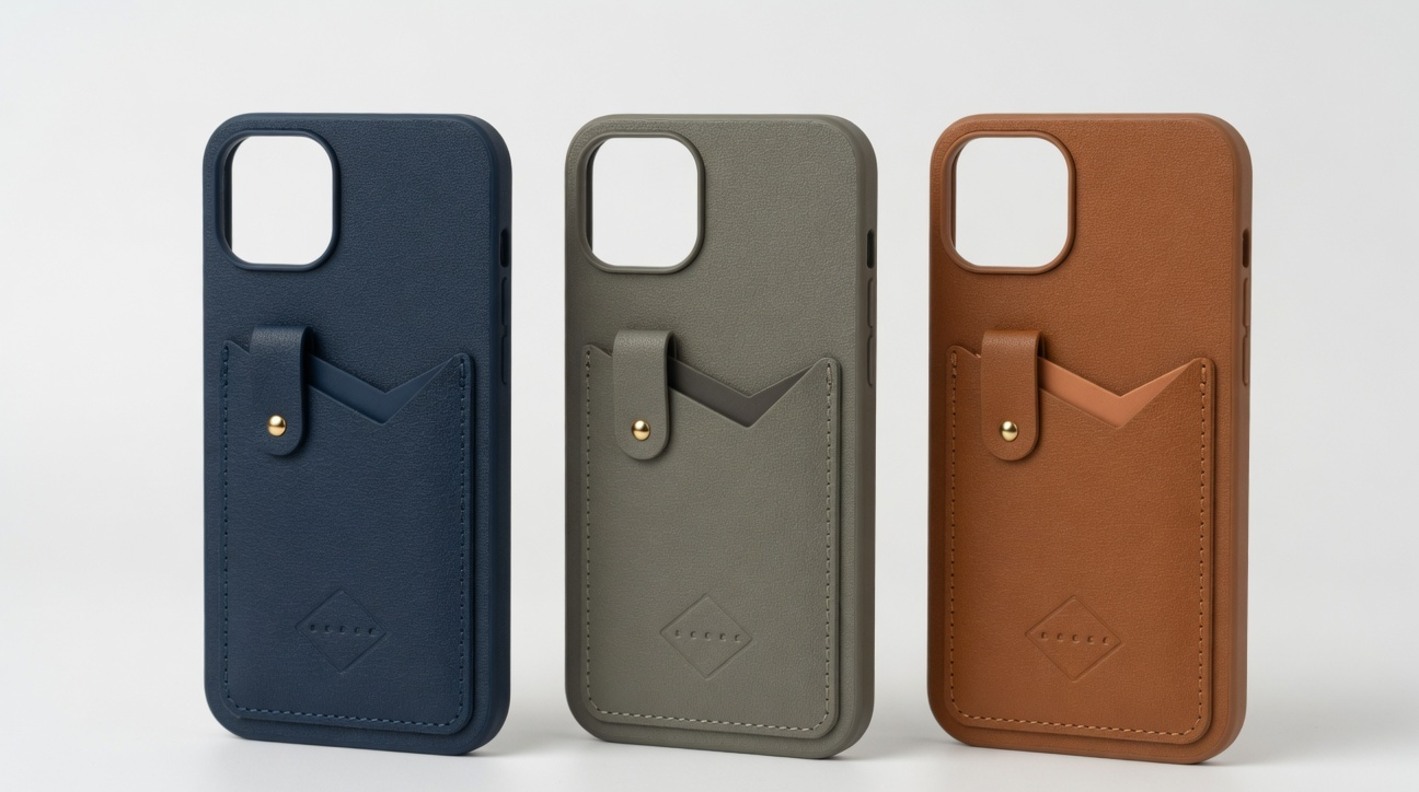 MARVIC Leather Wallet Case with Card Holder and Stand, Compatible with iPhone 16 Pro Max, Navy, Olive and Tan