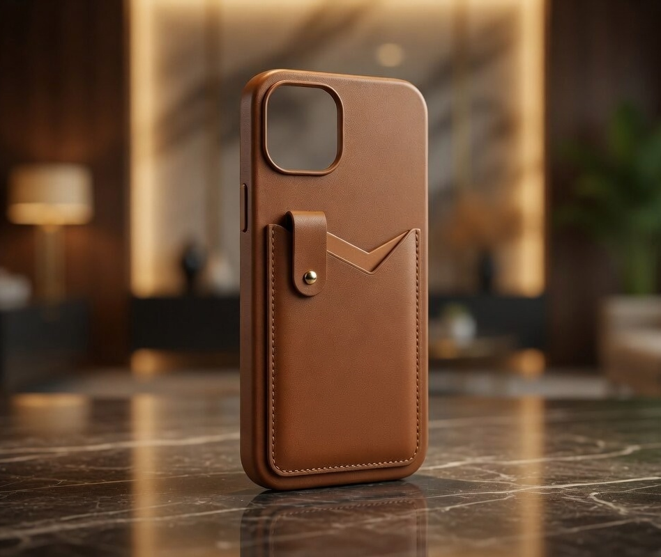 MARVIC Leather Wallet Case with Card Holder and Stand, Compatible with iPhone 16 Pro Max, Navy, Olive and Tan